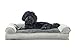 Furhaven Pillow Dog Bed for Medium/Small Dogs w/ Removable Bolsters & Washable Cover - Plush & Suede Sofa - Gray, Medium