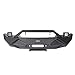 Hooke Road Jeep JK Front Bumper w/Winch Plate w/2 x 18W Fog Lights for 2007-2018 Jeep JK & Wrangler Unlimited - Blade Master