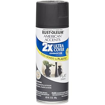 Image result for rustoleum flat black spray paint