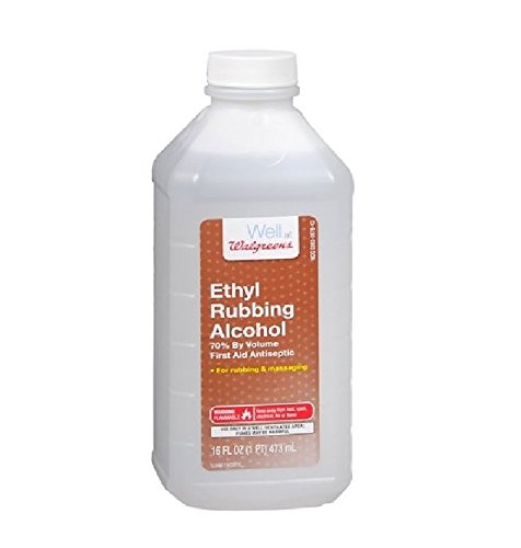 Walgreens Ethyl Rubbing Alcohol 70% First Aid Antiseptic 16 fl oz (pack of 3)