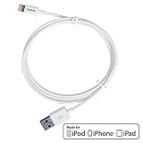 [Apple MFi Certified] CARVE 3.3 ft / 1m Lightning to USB Cable with Compact Connector Head for iPhone 6 /6 Plus / 5 / 5s, iPod and iPad (White)