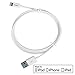 [Apple MFi Certified] CARVE 3.3 ft / 1m Lightning to USB Cable with Compact Connector Head for iPhone 6 /6 Plus / 5 / 5s, iPod and iPad (White)