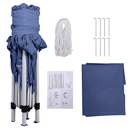 Pavillon 3x3m/3x6m, Faltpavillon Wasserdicht Gartenpavillon mit 4 Seitenteilen Partyzelt UV Schutz 50+ Faltzelt mit… – Bild 8