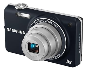 Samsung ST65 Digitalkamera (nur Micro-SD, 14,2 Megapixel, 5-fach opt. Zoom, 6,9 cm (2.7 Zoll) Display, bildstabilisiert) blau