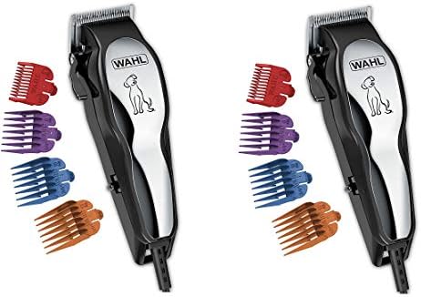 Wahl Clipper Pet-Pro Pet Clipper Dog Grooming Kit for Small/Large Dogs, Thick Coats, Heavy Duty, Cats, Low Noise/Quiet, by The Brand Used by Professionals. #9281-210 (2-(Pack))