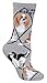 Cavalier King Charles Animal Socks On Gray 9-11
