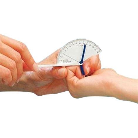 Jamar Loose Hinge Finger/Toe Goniometer, Accurate Motor Joint Movement Measuring Tool with Visible Markings, Physical Therapy Evaluation Equipment, Easy to Use Medical Protractor, Blue