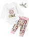 Shalofer 1st Birthday Girls Outfit Baby Donut Birthday Party Shirt (White-Long Sleeve,12-18 Months)