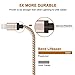 Sundix iPhone Charger 3Pack 6FT Lightning to USB Braided Cable with Aluminum Connector Compatible with iPhone 7/ 7Plus/ 6/ 6S/ 6 Plus/ 6S Plus, 5C/5S/5, iPad/iPod(Golden)