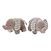 Lolli Living Elephant Bookend Friends. Knitted Elephant Bookends for Baby Nursery Accent (6x8.7x8.7 inch).