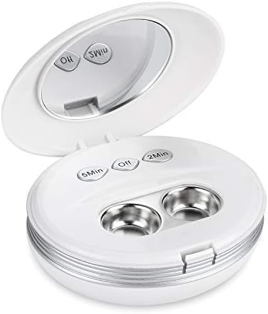 Amazon 超音波洗浄機 コンタクトレンズクリーナー ミニ超音波洗浄器 蛋白除去 Usb充電式 コンパクトで携帯便利 遠足 野営 キャンプ 日常生活必需品 A Vilivili コンタクトケース