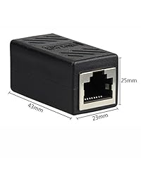 besyee RJ45 Coupler, nuevo diseño Cat 5 CAT 6 LAN Ethernet Cable Extender recto hembra a hembra Modular Inline Coupler