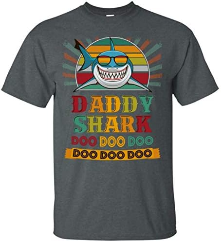 KeyVic Daddy Shark Doo Doo Doo Vintage T-Shirt - Funny Shark Vintage Gift