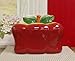 Ceramic Bread Box Apple 13-1/4