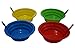 Green Direct Sippy Bowl With Straw and Spoons | 22 Ounce Plastic Cereal Bowls With Straws BPA Free Assorted Color | Built-in Straw Bowl Blue Red Green Yellow Pack of 4
