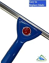 Swisspack Window Cleaning Kit 14” Squeegee Micro Fibre Cloth 3 Scrubbers view 6