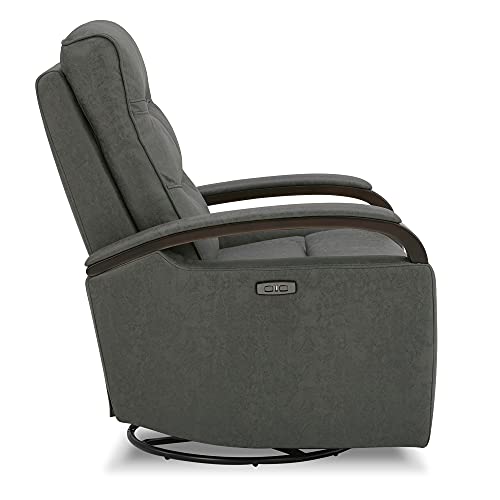 CHITA Power Swivel Glider Rocker Recliner,USB Charge Power Headrest