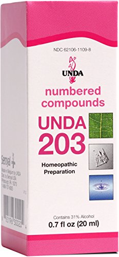 UNDA - UNDA 203 Numbered Compounds - Homeopathic Preparation - 0.7 fl oz (20 ml)