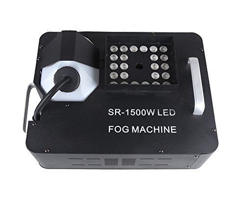 Led Fog Machine,1500w Upward Spray Smoke Machine, With 24x3w 3in1 Led,Wireless Remote Control,Use For Disco, Ballroom, KTV, Bar,Club, Party, Wedding - Thumbnail 6