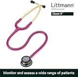3M Littmann Classic III Stethoscope, Rainbow-Raspberry, 27 inch, 5806 view 2