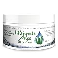 Organic Aloe Vera Based All Natural Skin Care Cream * Handles Cracked Feet, Hands & Chapped Skin, Improves Eczema & Psoriasis * Dermatitis, Diaper Rash & Insect Bites, Stretch Marks & Sunburn * Wrinkles, Warts, Razor Burn & Hives * Bee Stings, Blisters & 