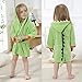 IDGIRL Toddler Dinosaur Cotton Bathrobe for Girls Boys 3-5 Years Green