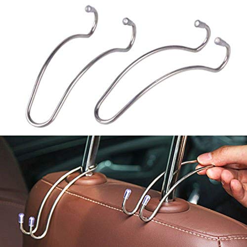 Lukzer Pack of 2 Car Hooks Headrest Hook MultiPurpose Hangers for