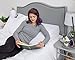 Elevating Leg Rest Wedge Pillow - Memory Foam Orthopedic Bed Pillow for Leg & Back Pain - Improved Circulation & Digestive Support – Great for Recovery from Surgery or Injury - 24 x 21 x 8 inches