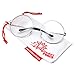 grinderPUNCH - Non-Prescription Round Circle Frame Clear Lens Glasses Large Silver
