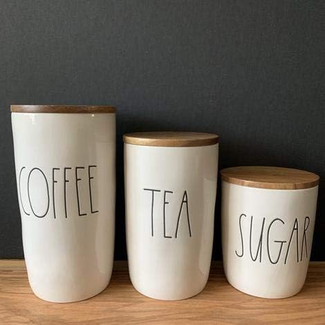 rae dunn coffee and tea canister