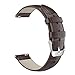 20mm Quick Release Universal Watch Band, MoKo Premium Soft Genuine Leather Crocodile Pattern Strap for Samsung Gear S2 Classic/Motorola Moto 360 2nd Gen Men's 42mm/Ticwatch 2nd/Huawei Watch 2, BROWN