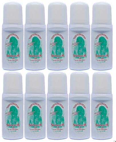 DEXHOME Sindolor, Pain Relieving Roll-on, Qty 10 x 60ml, Cold Heat Therapy, Fast Acting for Muscle, Joint, & Back Pain