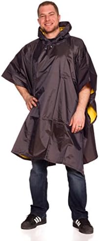 Rain Slicks Unisex Reversible Hooded Pullover Rain Poncho