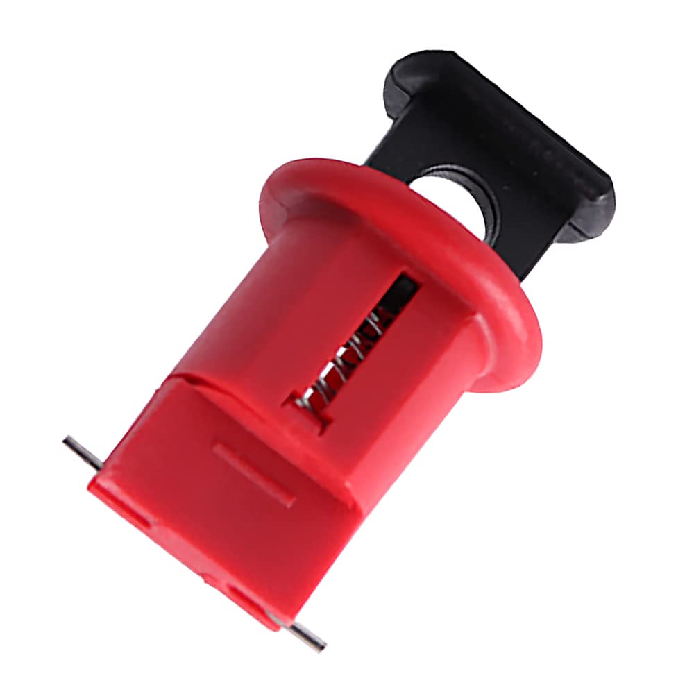 Miniature Circuit Breaker, Lockout MCB Push Pin Isolation Lock Lockout Off Device, Locks Out Virtually All Miniature ISO/DIN Circuit Breakers Universally, C