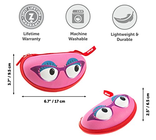 ZIPIT Beast Glasses Case/Storage Box, Pink - Thumbnail 4