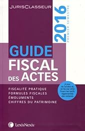 Guide fiscal des actes 2016