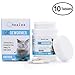Cat Dewormer Tablets for Cats with Tapeworm and Roundworm | 10 Tablets, Works for Kittens | Helpful E-Book Included
