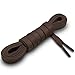 Miscly 3 Pairs Flat Waxed Cotton Boot Laces Shoelaces 1/4″ Wide
