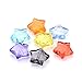 Craftdady 50Pcs Transparent Random Mixed Colors Tiny Acrylic Faceted Star Spacer Beads 14.5x15mm Pastel Candy Color Small Plastic Loose Beads with 1.5mm Hole for DIY Jewelry Making
