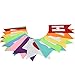 GreenLion Premium Happy Birthday Banner With Tissue Pom Poms And Garland Flags For Birthday Party Multi Colour Decoration Set