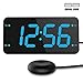 Bed Shaker Loud Alarm Clock for Heavy Sleepers, Deaf & Hearing Impaired, Dual Alarm Digital Clock with 2 USB Charger, 7-Inch Display, Full Range Dimmer – Ocean Blue