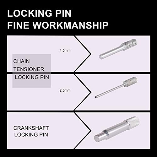 OrionMotorTech Engine Timing Tool Kit for Chevy Vauxhall Opel 1.0 1.2 1.4, Aveo, Cruze, Orlando and More, for Timing Chain Replacing, Cylinder Head & Camshaft Removal