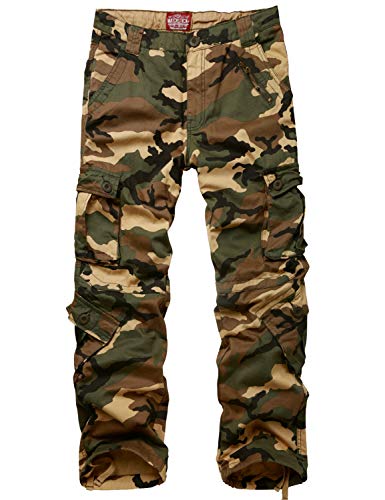 Match Men's Wild Cargo Pants(32,Camouflage)