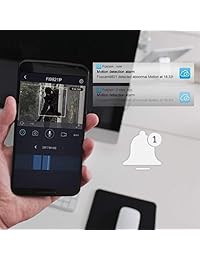 Cámara IP de seguridad WiFi Foscam FI9821P HD 720P restaurada certificada con aplicación iOS Android, panorámica, inclinación, zoom, audio bidireccional, visión nocturna de hasta 26 pies y más (blanco)