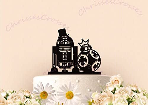 R2 and BB8 Wedding Cake Topper Handmade R2 and BB8 Wedding Cake Topper Handmade