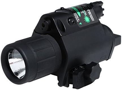 Laser Sight 2 in 1 Tactical Laser Sight and LED Flashlight/Light 200LM for Hunting Shooting Outdoors Aiming Positioning Search Rescue Laser Alignment etc (Green Dot)