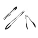 Prepology 3-piece BBQ Kitchen Tong Set with Silicone Accents and Locking Feature Black