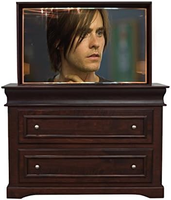 TV Lift - Handcrafted Heritage TV Lift Cabinet + TV Lift Mechanism (ATL System) (55" TV - Foot of the Bed Cabinet, Dark Mahogany (Finish) - Maple (Wood))