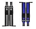 Elastic Wrist Wraps - 18 Inch Pair for Fitness, Powerlifting, Bodybuilding, Weight Lifting, Cross-Training Wrist Supports for Weight Training - with Hook and Loop Grip
