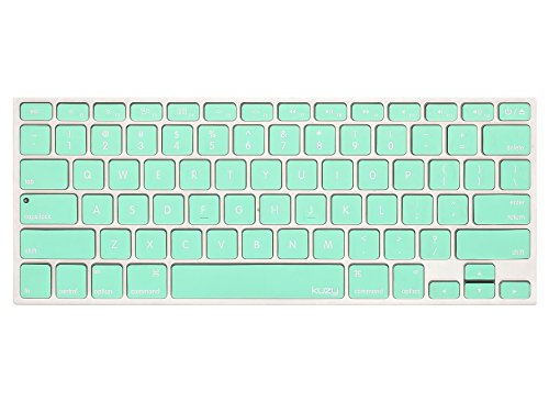 Kuzy - mint green keyboard cover silicone skin for macbook pro 13…